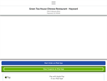 Tablet Screenshot of greenteahouserestaurant.com